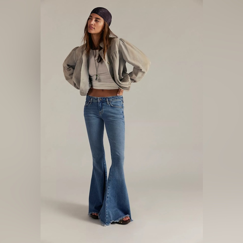 Free People Emre Low-Rise Flare Jeans